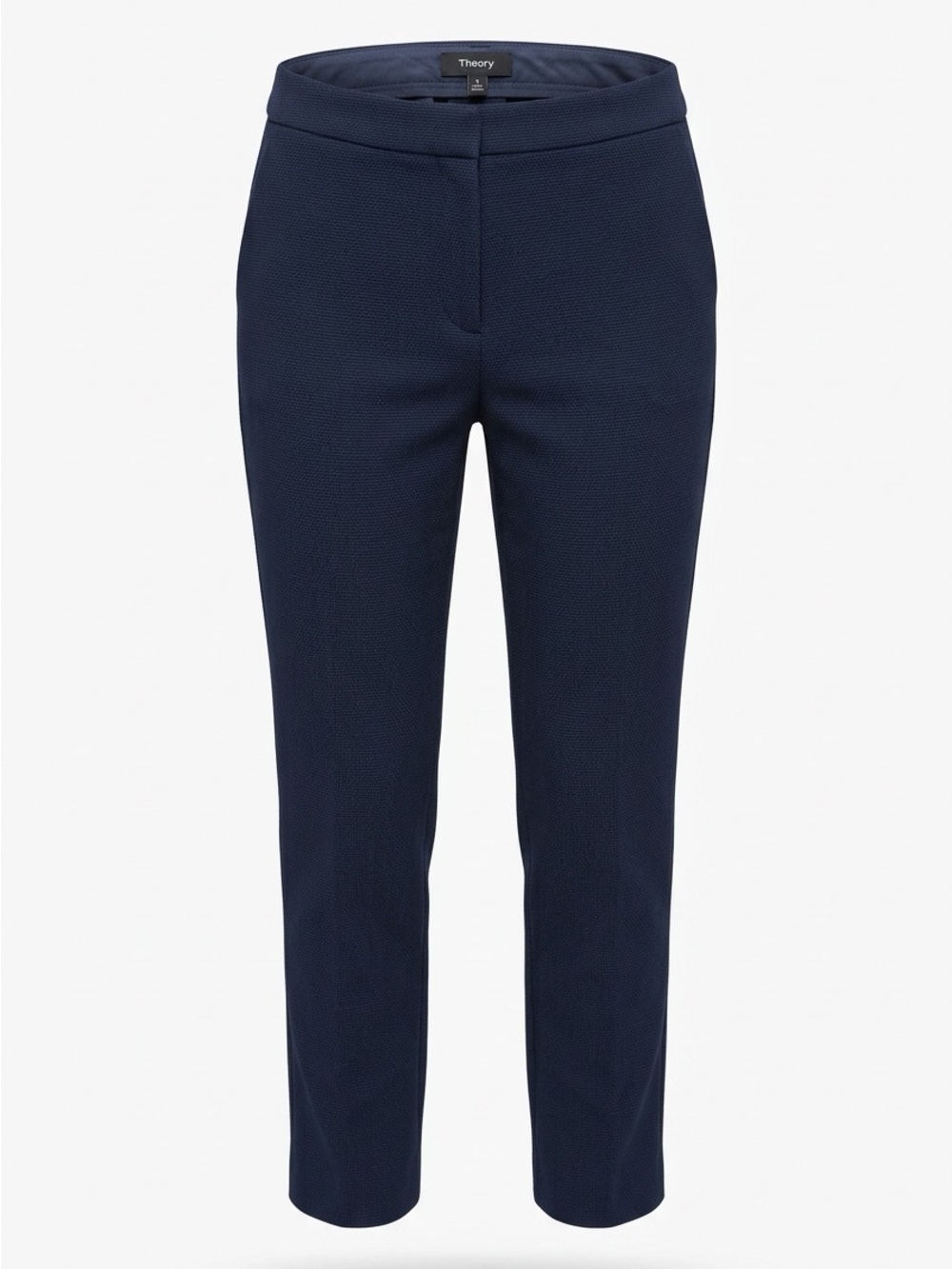 Theory Navy Slim Ankle Ponte Pants